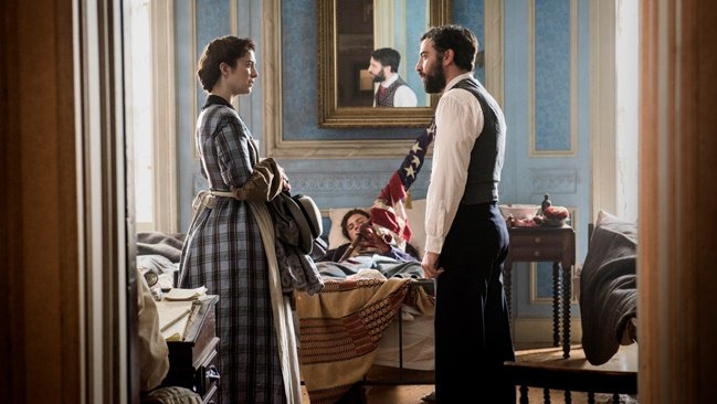 Ridley Scott comes to town: Mary Elizabeth Winstead and Josh Radnor in the director’s Civil War series Mercy Street, filmed in Richmond and Petersburg, Virginia. Courtesy of Antony Platt and PBS