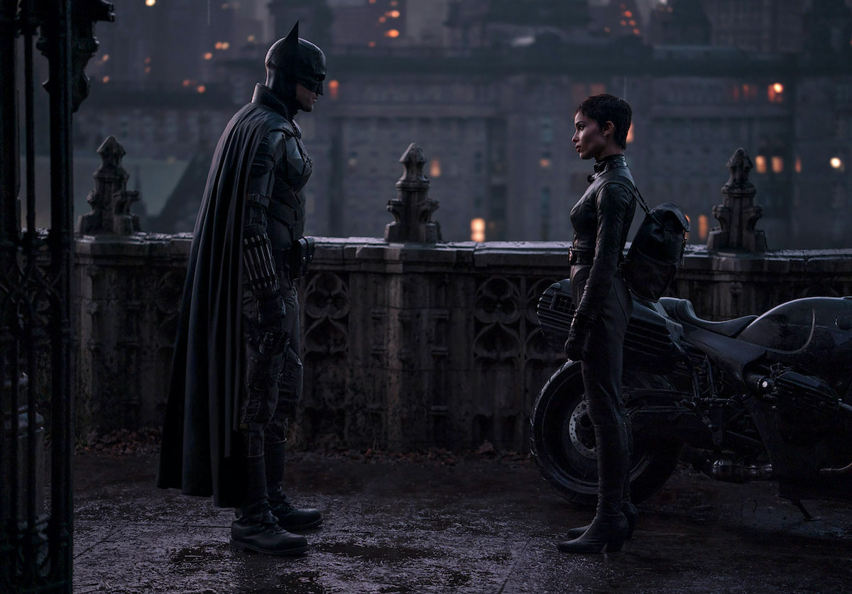 Robert Pattinson and Zoё Kravitz in The Batman 