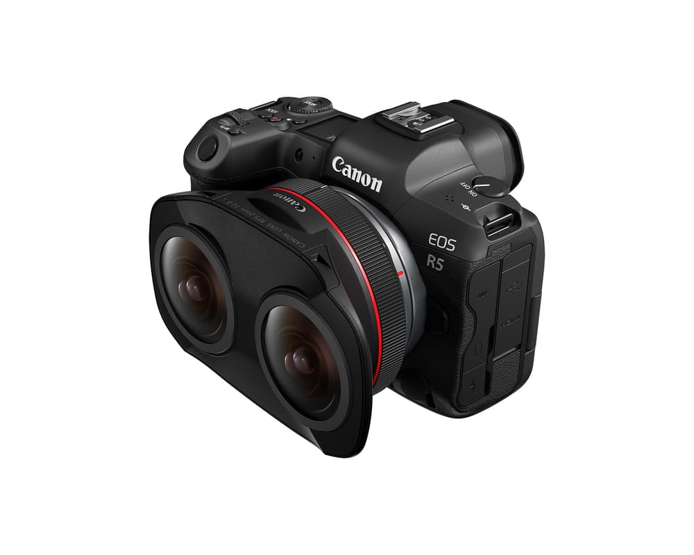 RF5.2mm F2.8 L Dual Fisheye with EOS R5 Front Slant Is One of Our 11 Things to Buy to Make Your Movies Better