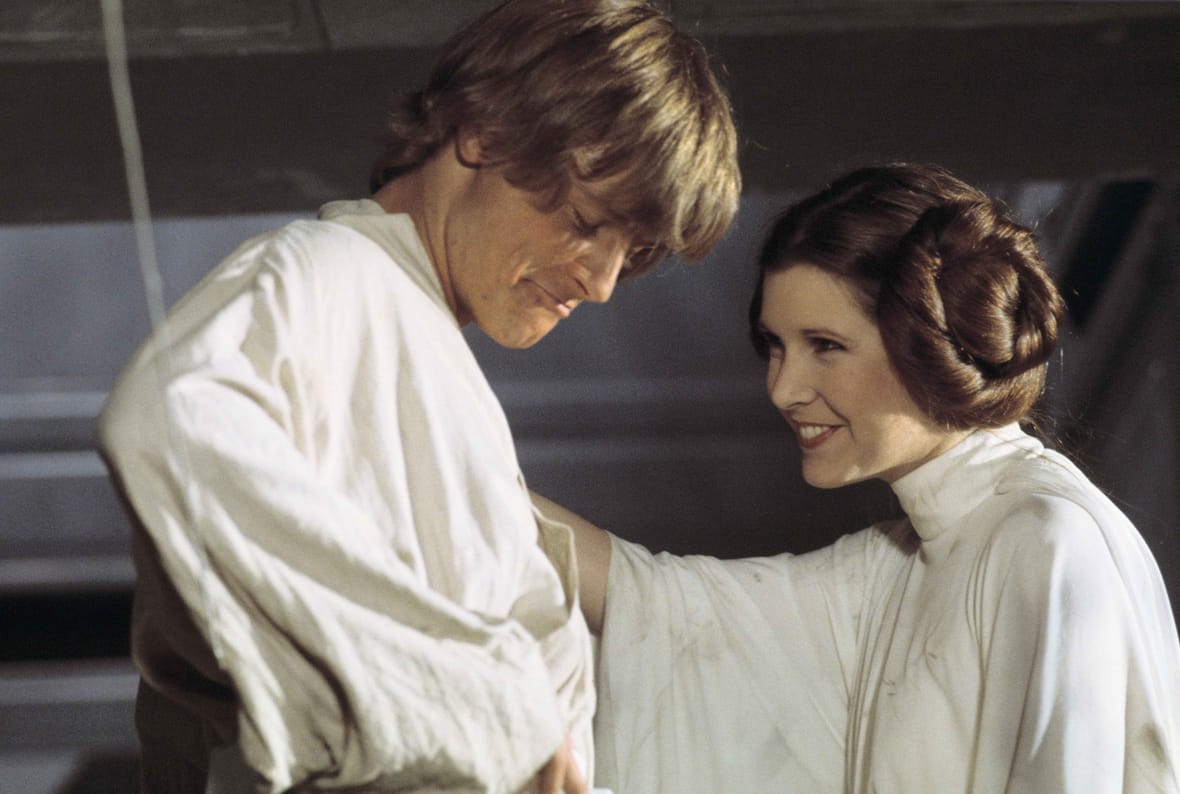 Star Wars behind the scenes Luke and Leia