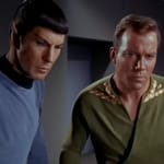 Captain Kirk and Spock Star Trek William Shatner