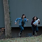 Lifetime Movie You're Not Safe Here Sarah Wisser (L) and Haskiri Velazquez (R)