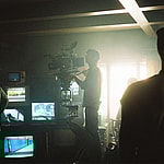 Nine Days Wyatt Garfield Edson Oda BTS Photo - Credit Kota Ishida