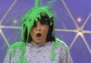 orange years nickelodeon green slime