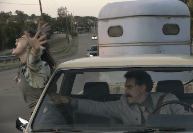 Borat's daughter actress Maria Bakalova and Sacha Baron Cohen