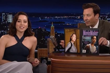 Edgar Wright Aubrey Plaza Jimmy Fallon MovieMaker Magazine