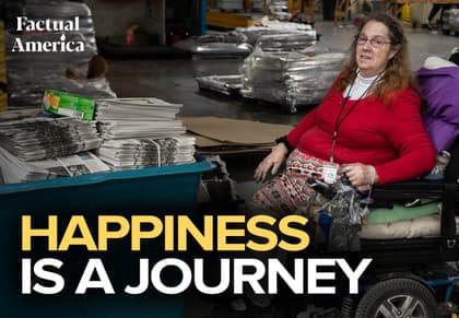 Happiness Is a Journey newspaper deliverman