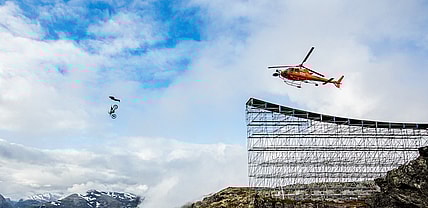 Mission Impossible Motorcycle Parachute Scene
