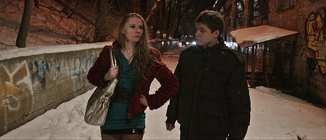 Yana Novikova and Grigoriy Fesenko in The Tribe