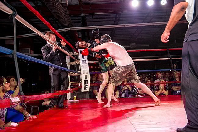 Fantastic Fest's boxing matches are the stuff of you-had-to-be-there legend. Photograph by David Hill