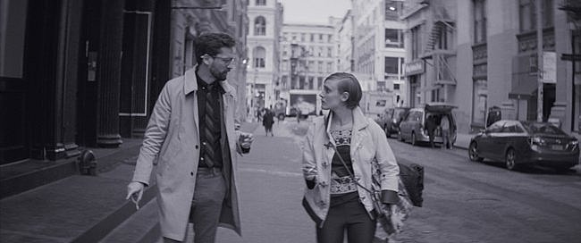 Sophie (Alexia Rasmussen) is unwittingly scanned by David's Augmenta glasses