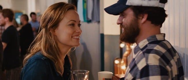 Olivia Wilde and Jake Johnson in Drinking Buddies
