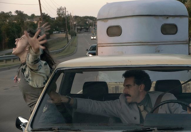 Borat's daughter actress Maria Bakalova and Sacha Baron Cohen