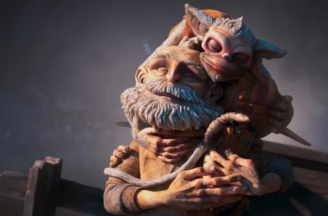 The Monkey in Guillermo Del Toro Pinocchio Is Cate Blanchett's Spirit Animal