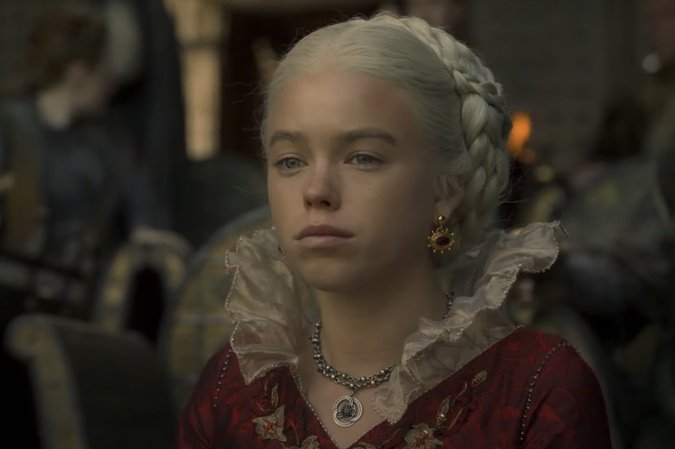 Rhaenyra Targaryen (Emma D'Arcy) in House of the Dragon, the Game of Thrones prequel