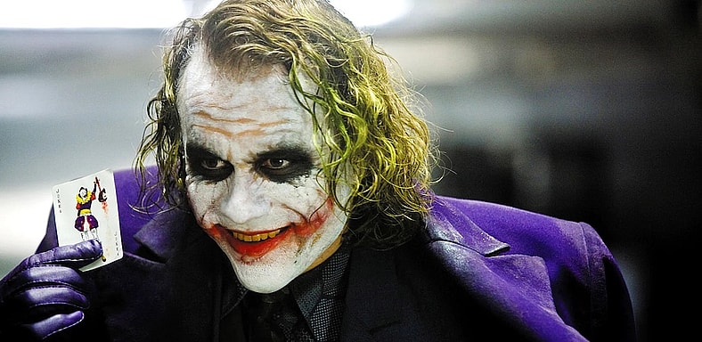 Heath Ledger as The Joker in The Dark Knight Joker Actors Ranked