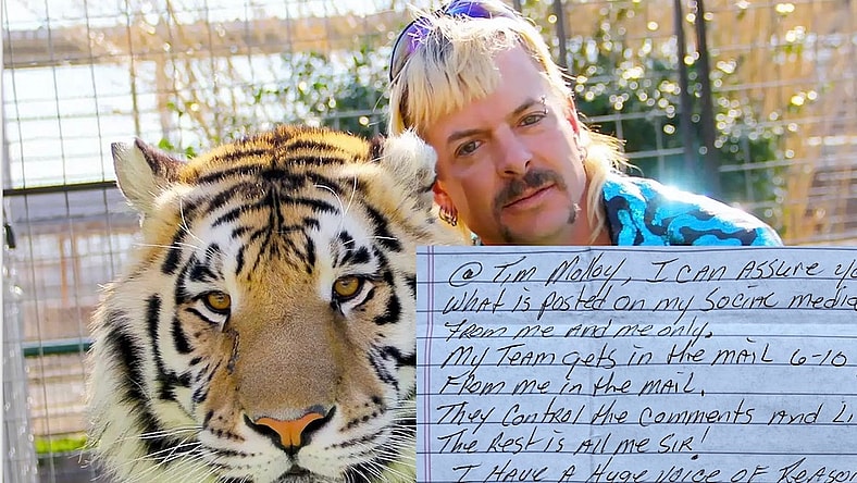 Joe Exotic Letter From Prison