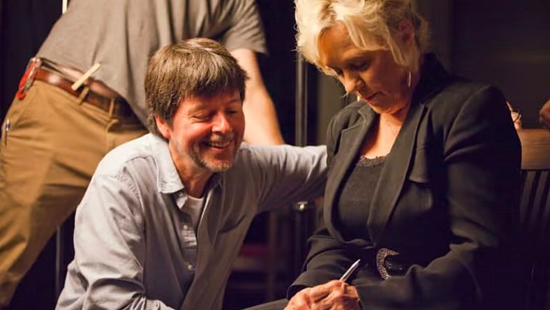 Ken Burns and Connie Smith on the set of Country Music. Photo and main image courtesy of Craig Mellish