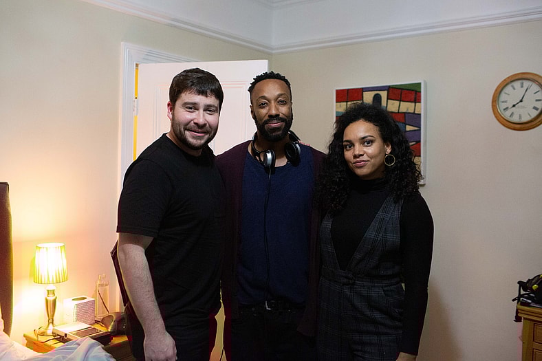 The Mediator Actor Daniel Portman, Director Dean Leon Anderson, Actor Cat White - Photo by Ernest Simons