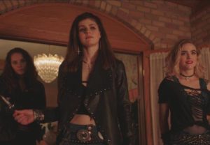We Summon the Darkness My Friend Dahmer Alexandra Daddario as Alexis, Amy Forsyth as Bev, and Maddie Hasson as Val