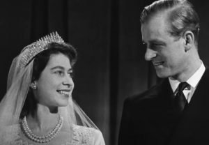 Queen Elizabeth II and Prince Philip the crown