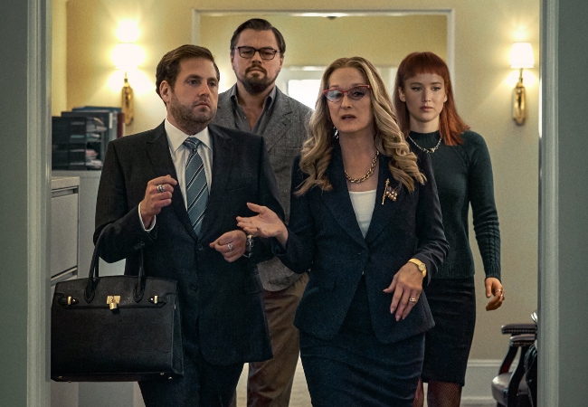 Don't Look Up Jonah Hill Jennifer Lawrence Meryl Streep Leo DiCaprio