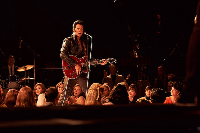 Austin Butler as Elvis at the Elvis Comeback Special