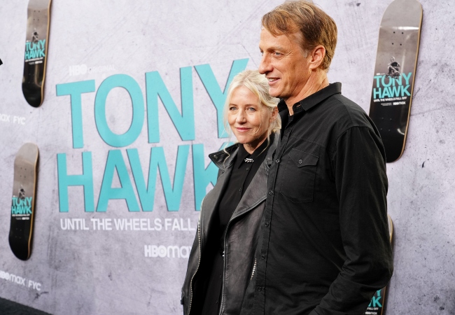 Tony Hawk and wife Catherine Goodman