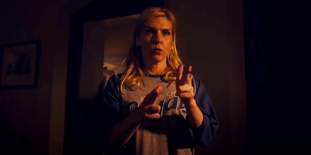 Kim Wexler, doer of finger guns, on Better Call Saul, also starring Bob Odenkirk