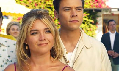 Olivia Wilde and Moderator Sidestep Florence Pugh and Shia LeBeouf Questions at Don’t Worry Darling Venice Press Conference Pugh and Harry Style in Don't Worry Darling