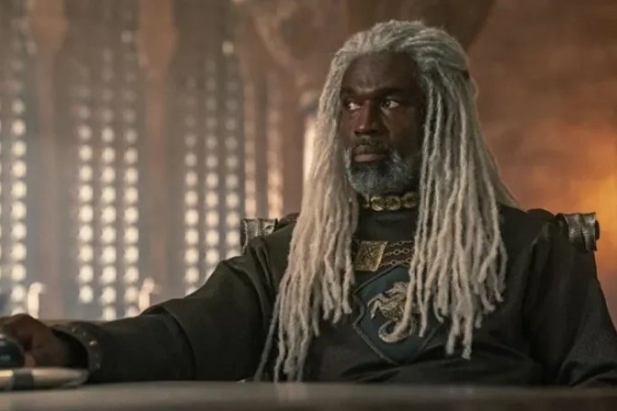 Corlys Velaryon (Steve Toussaint) in House of the Dragon, the Game of Thrones prequel