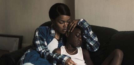 Teyana Taylor and Aaron Kingsley Adetola in A Thousand and One, directed by A.V. Rockwell