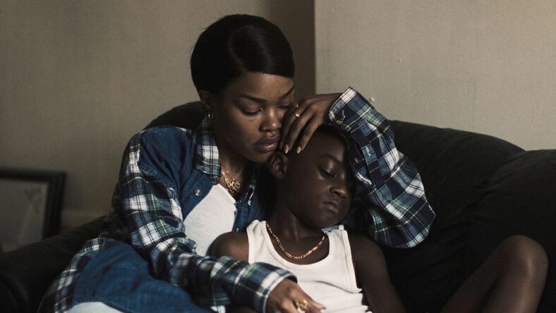 Teyana Taylor and Aaron Kingsley Adetola in A Thousand and One, directed by A.V. Rockwell