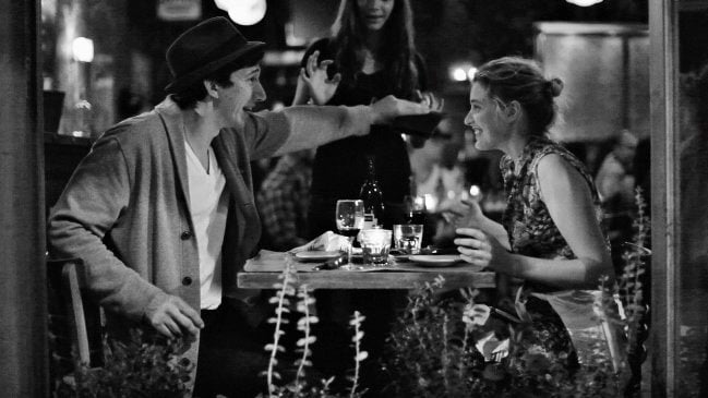 Adam Driver and Greta Gerwig in a scene from 2013's Frances Ha
