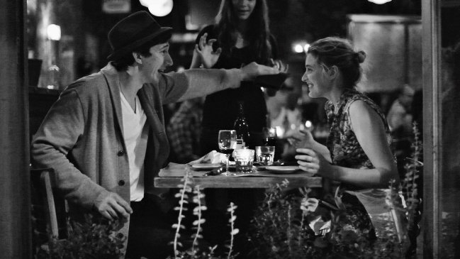 Adam Driver and Greta Gerwig in a scene from 2013's Frances Ha